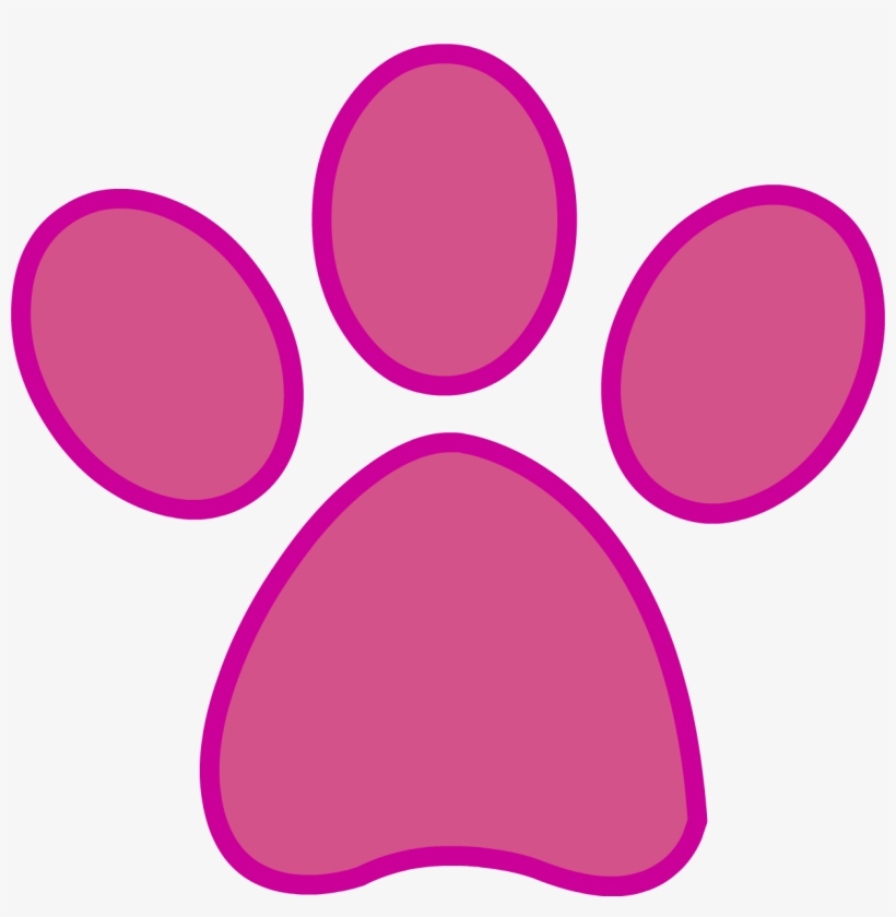 Pink Panther Clipart - Pink Panther Paw Print, transparent png #329534