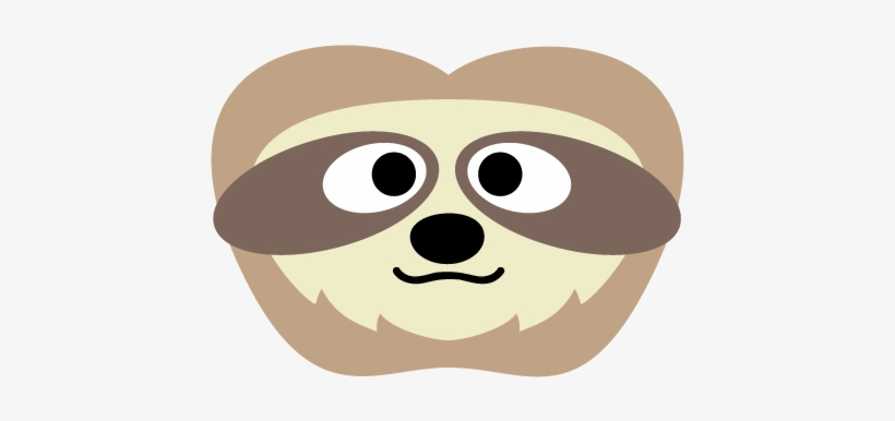 Sloth Mask Template Sloth Mask Printable A9e8b3800fa4b - Mask, transparent png #329580