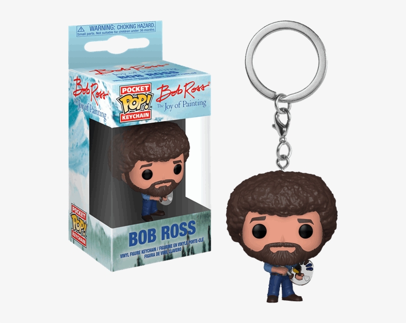 Bob Ross Funko Pop Keychain, transparent png #329719