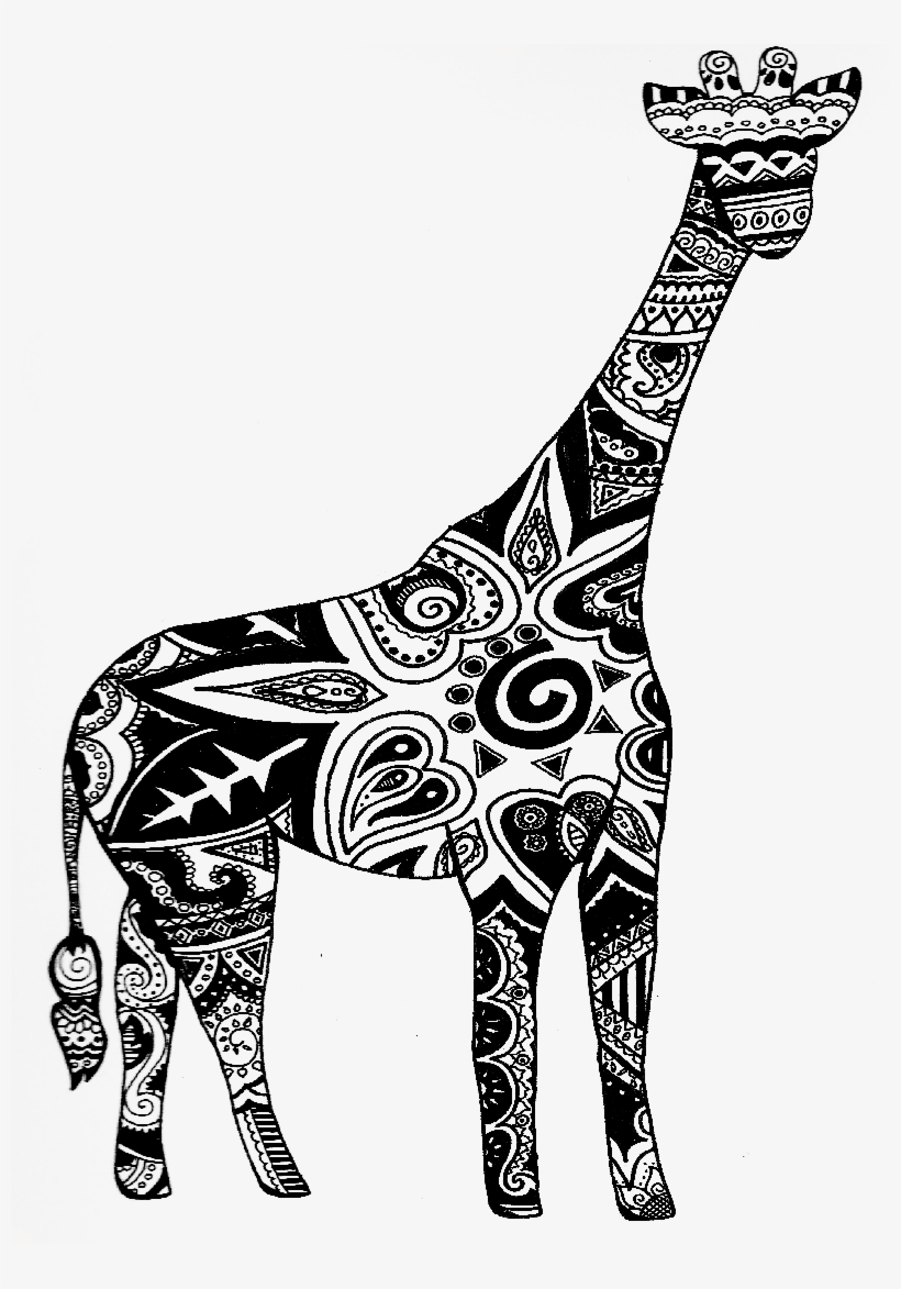 Giraffe Tribal, transparent png #329721