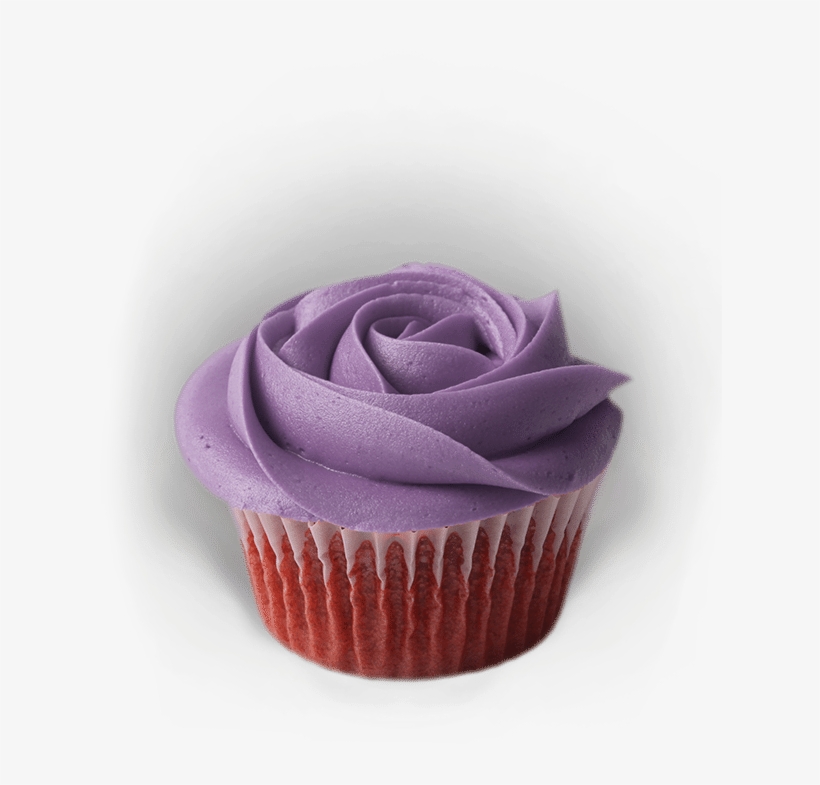 Dozen Purple Rose Cupcake Box - Cupcake, transparent png #329790