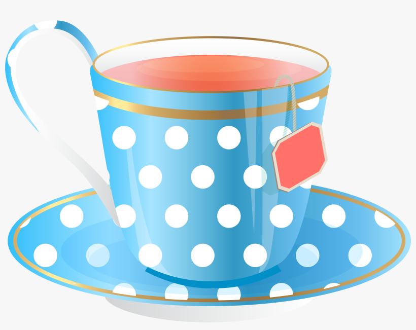 Blue Tea Cup Png Transparent Clip Art Image - Teacup, transparent png #329809