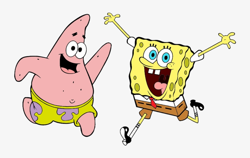 Jpg Black And White Download Squarepants Clip Art Cartoon - Spongebob Squarepants, transparent png #329967