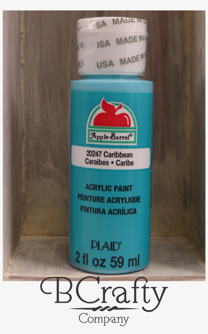 20247 Caribbean Apple Barrel Craft Paint - 2oz Bright Yellow Acrylic Paint, transparent png #3200358