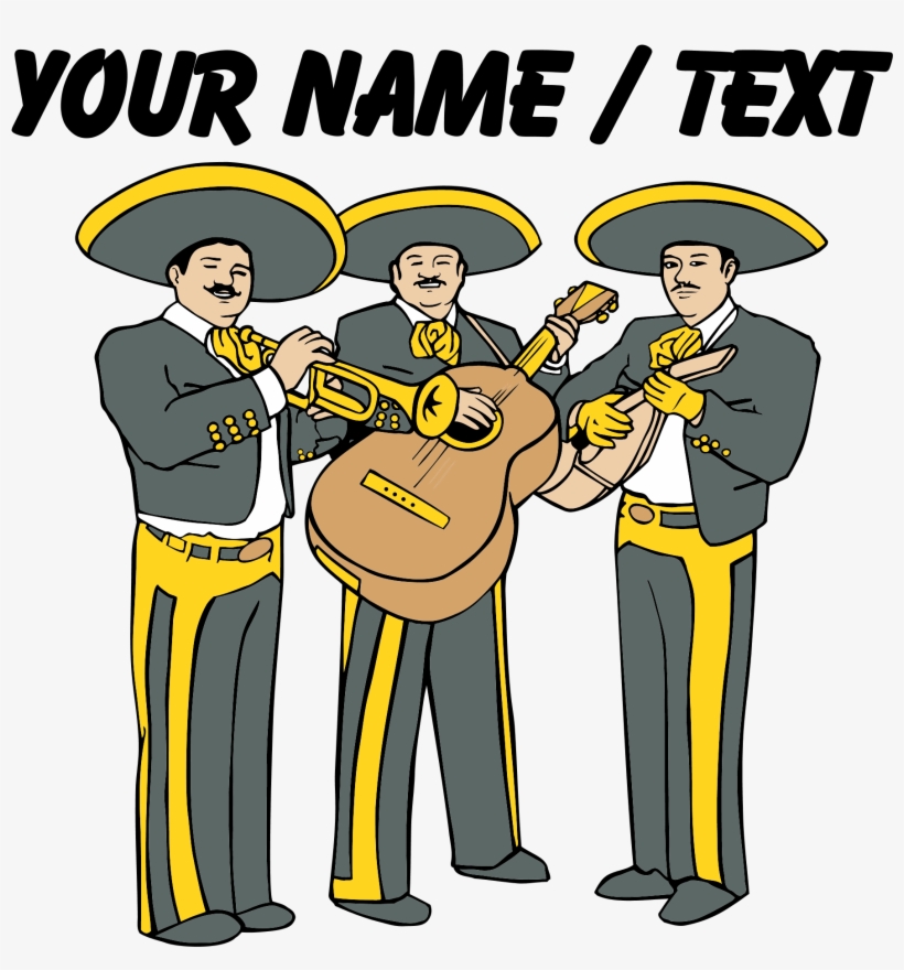 This Custom Mariachi Band Design Is A Great Gift Idea - Custom Mariachi Band Shower Curtain, transparent png #3200359
