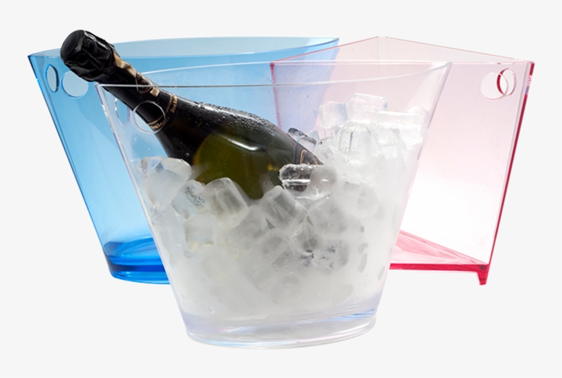 Ice Bucket - Plastic - Champagne, transparent png #3200441