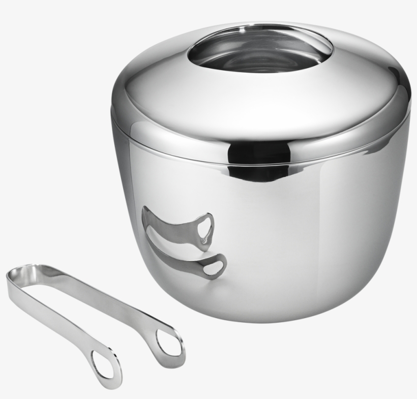 Georg Jensen - Sky Ice Bucket & Tongs, transparent png #3200470