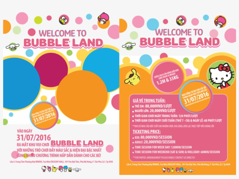Bubble Land Is The Children's Playground Which Is Unique - Playground Leaflet, transparent png #3200567