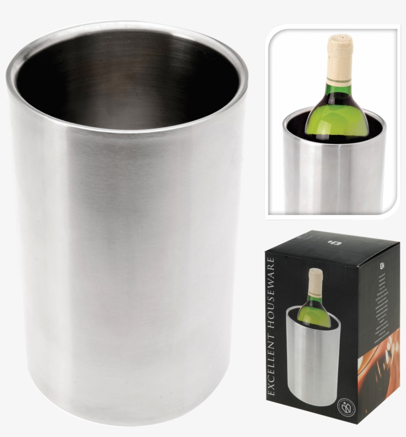 Wine Bucket - Enfriador De Botellas Inox, transparent png #3200571