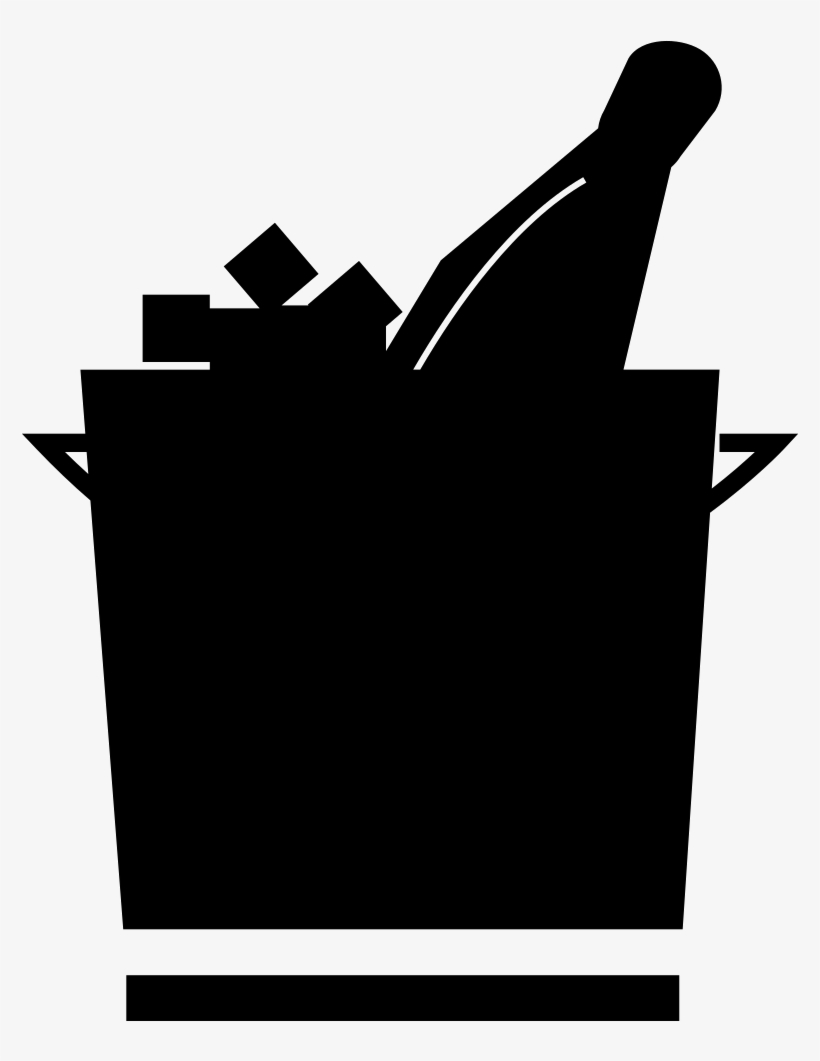 Ice Bucket With Champagne - Portable Network Graphics, transparent png #3200598