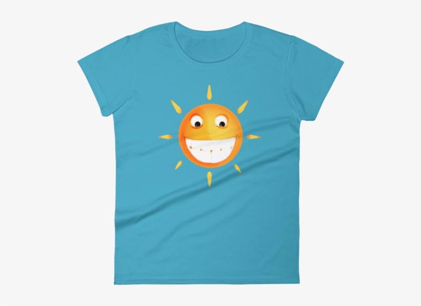 Smiling Sun Blue Color Shirt - Thérapeute Physique Cadeau, Femmes Chemise, Aujourd'hui, transparent png #3200660