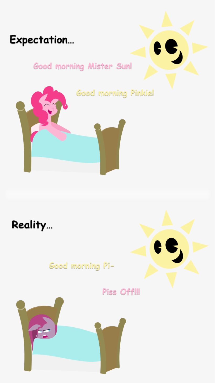 Good Morning Mister Sunl Morning Pinkiel Reality Good - Pinkie Pie, transparent png #3201012