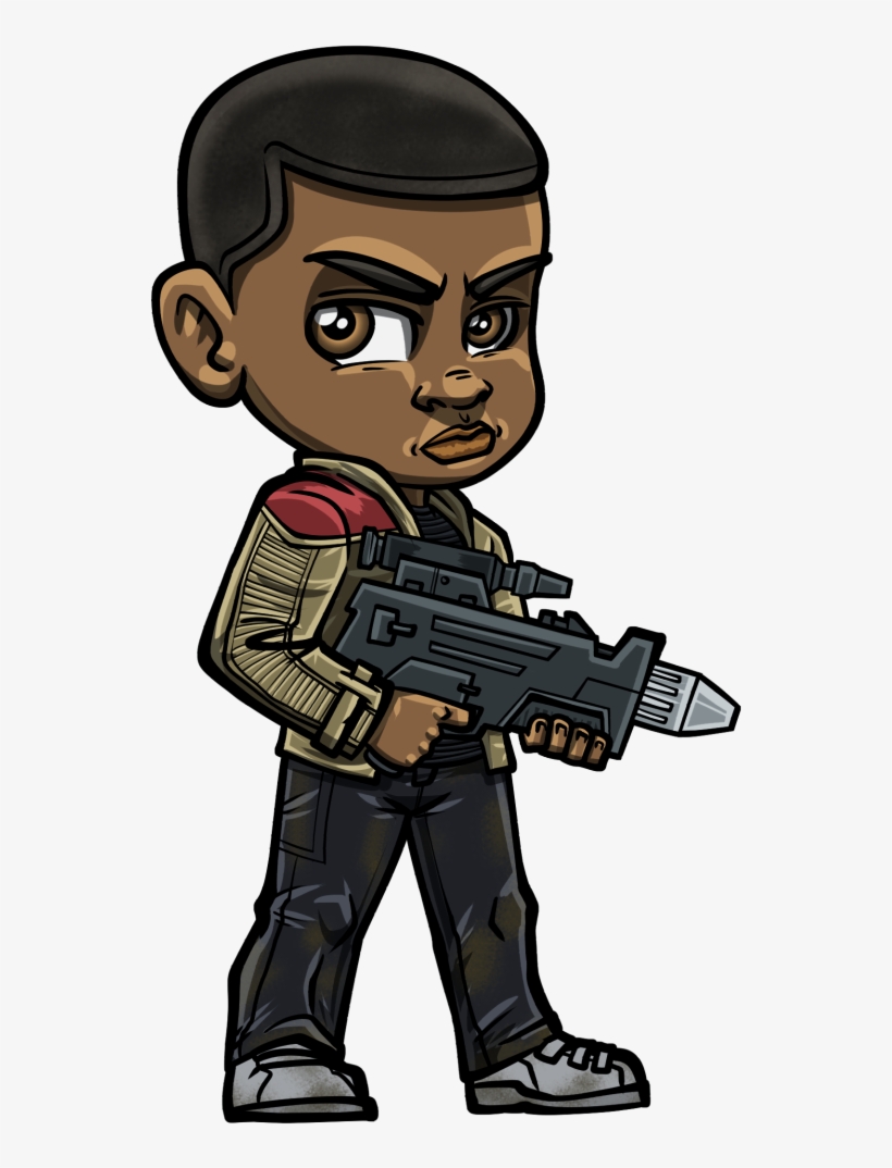 Finn Star Wars Caricatura, transparent png #3201169