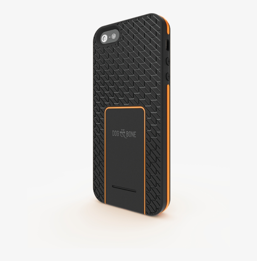 Backbone Iphone Se/5s/5 Wireless Charging Case - Dog And Bone Backbone Smart Handy Case - Black/orange, transparent png #3201285