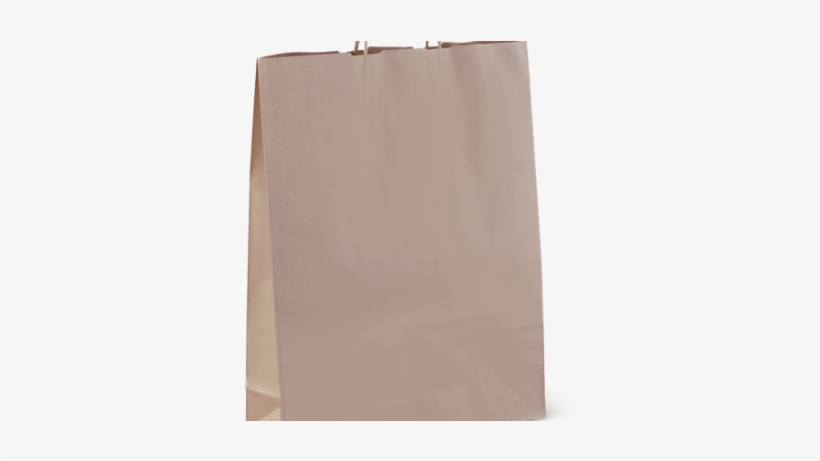 Twist Handle Brown Paper Carry Bag Large, transparent png #3201520