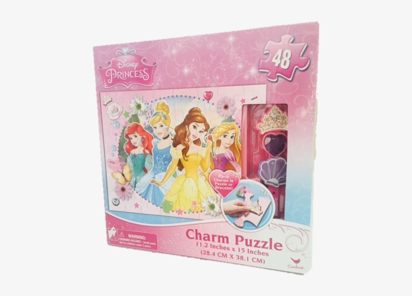 Disney Princess 48 Piece Charm Puzzle - Greenbrier International Inc. Cardinal Games: Bundle, transparent png #3201843