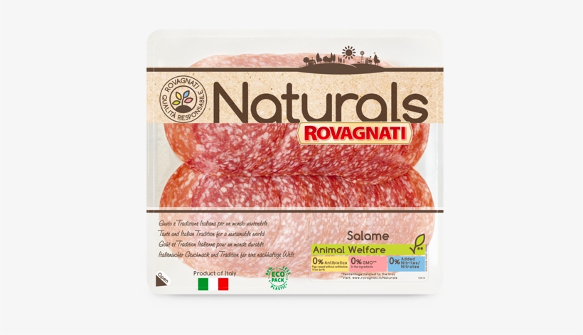 Naturals Salami - Naturals Rovagnati, transparent png #3202445