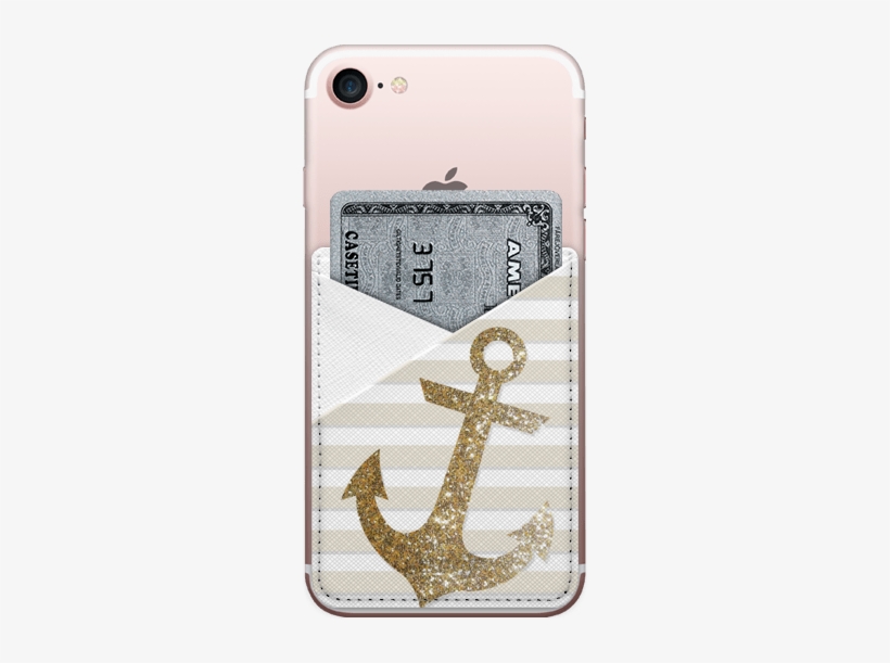 Casetify Iphone 7 Case - Glitter Anchor, transparent png #3202486