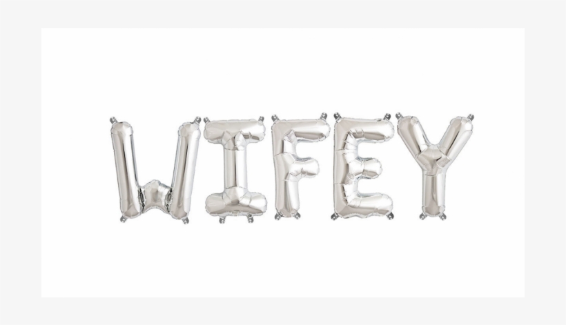 16 Inch Letter W - Silver Air-filled Foil Balloon, transparent png #3202802