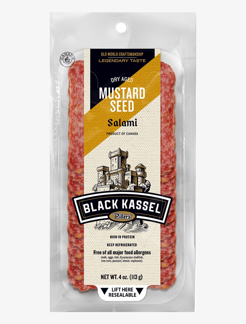 Mustard Seed Salami - Black Kassel Mustard Seed Salami, transparent png #3202966