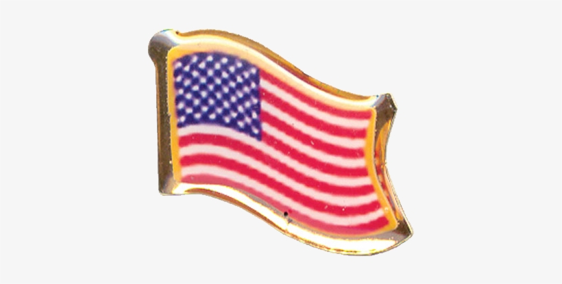 Usa Flag Pin - Tiger Claw Us Waving Flag Pin, transparent png #3203386