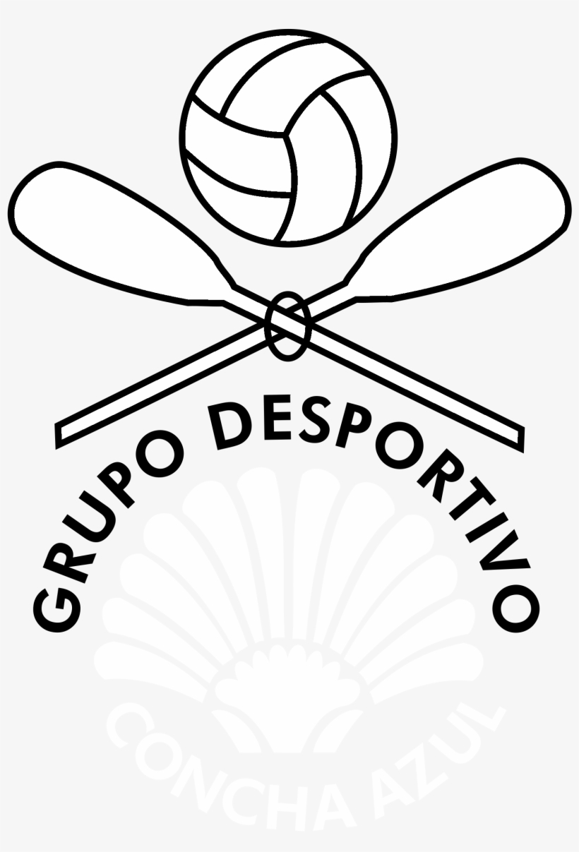 Concha Azul Logo Black And White - Concha, transparent png #3203827