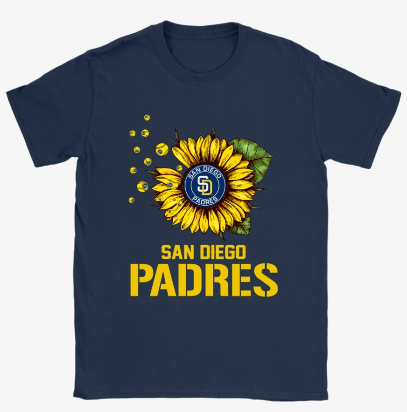 San Diego Padres Sunflower Mlb Baseball Shirts - Shirt, transparent png #3204211