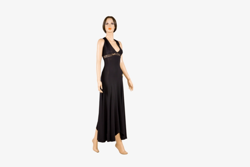V-neck Back Straps Ballroom & Smooth Dress - Dress, transparent png #3204305