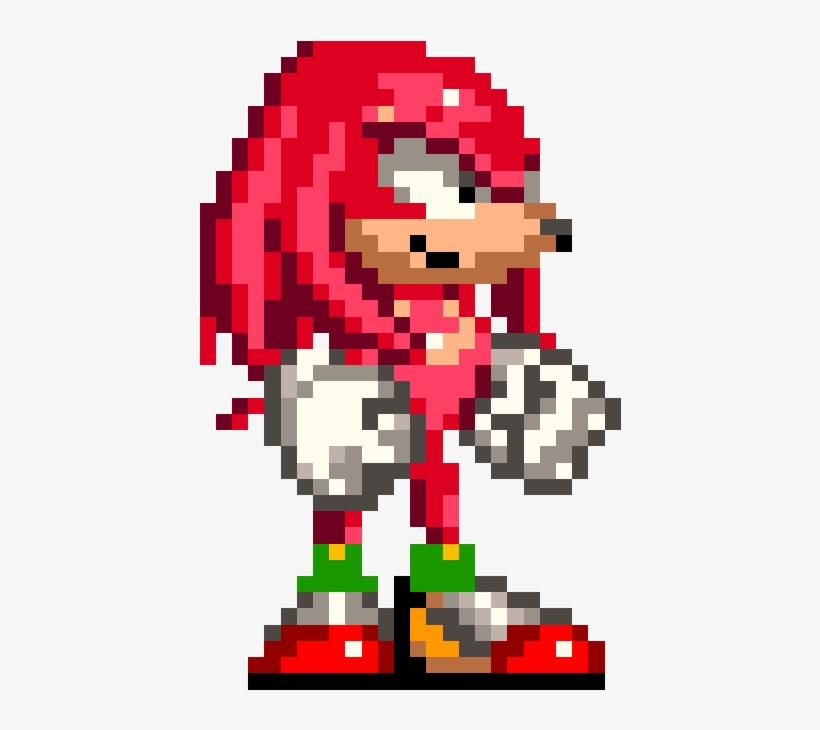 Knuckles Sonic 3 Sprite, transparent png #3204528