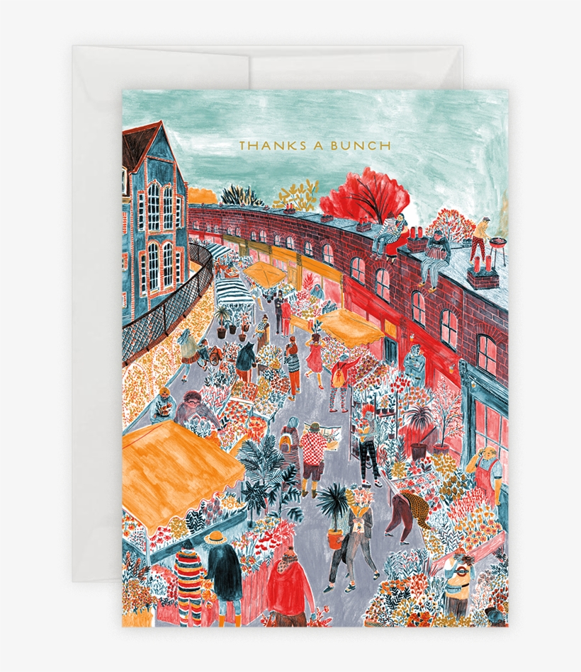 Thanks A Bunch Note Card Set, transparent png #3205017