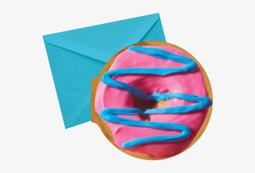 Blue And Pink Donut Scented Notecards - Iscream Sugarlicious! Frosting Scented Pink & Blue, transparent png #3205331