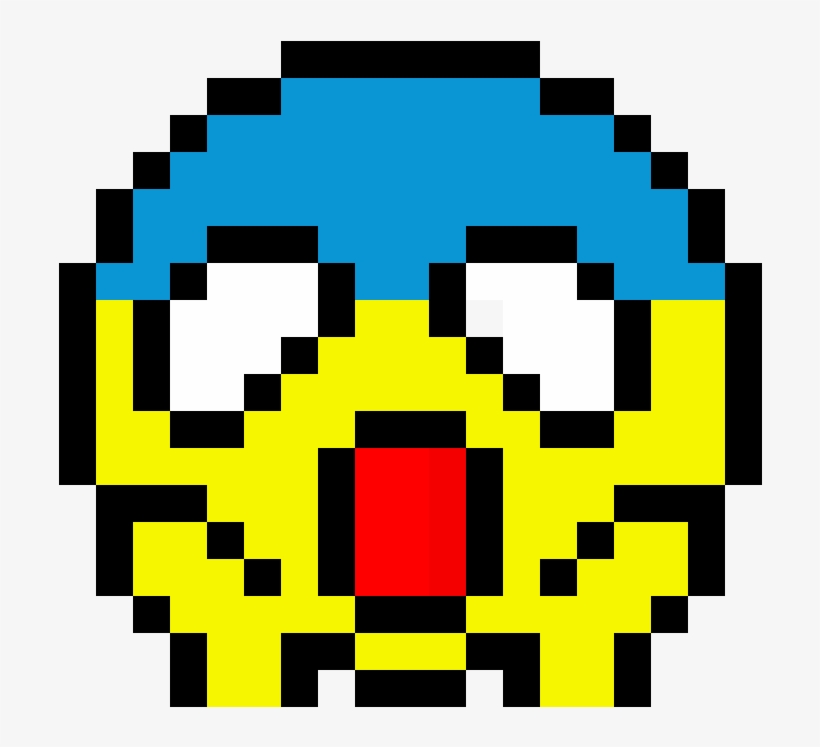 Emoji Pixel Art - 8 Bit Mega Man Helmet, transparent png #3205410