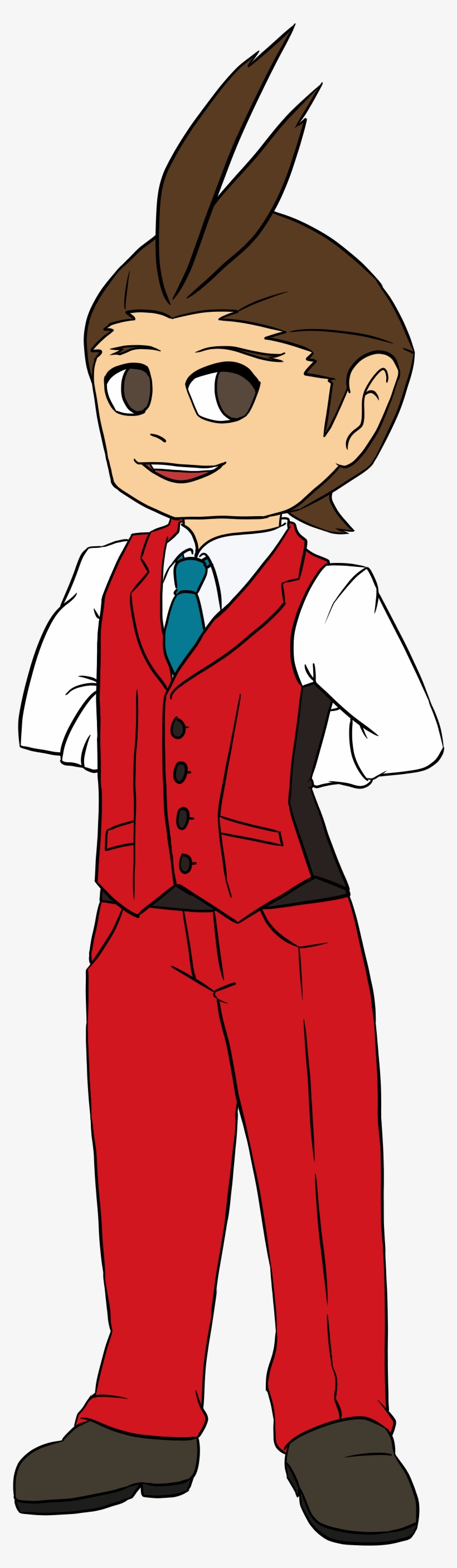 Apollo Justice Is Fine - Cartoon, transparent png #3205519