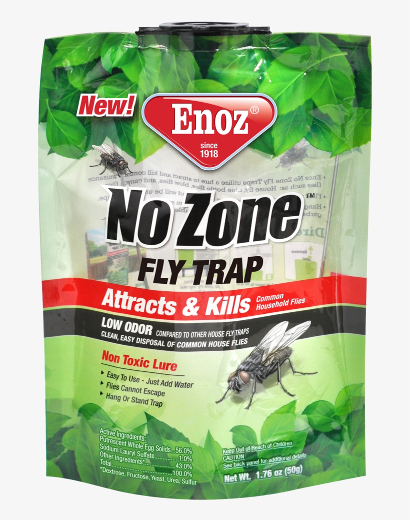 Enoz No Zone Fly Trap Bag - Enoz No Zone Fly Trap, Large Bag, 1.76 Oz Lure - (3, transparent png #3205708