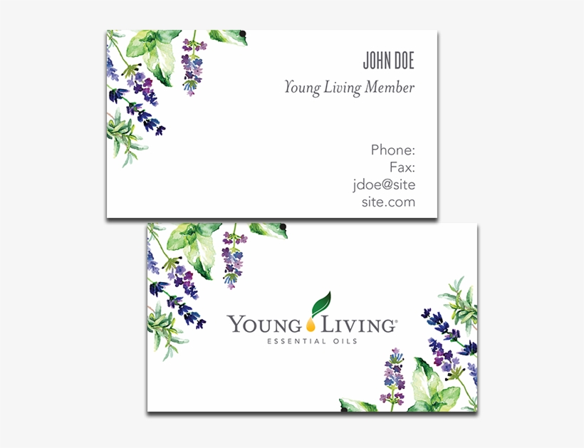Plants Business Card - Young Living, transparent png #3206360