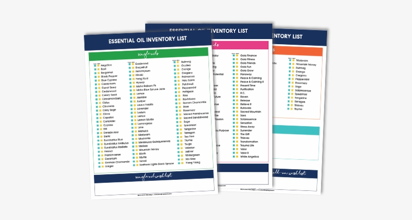 Keep Track Of All Your Essential Oils With This Free Printables Young 