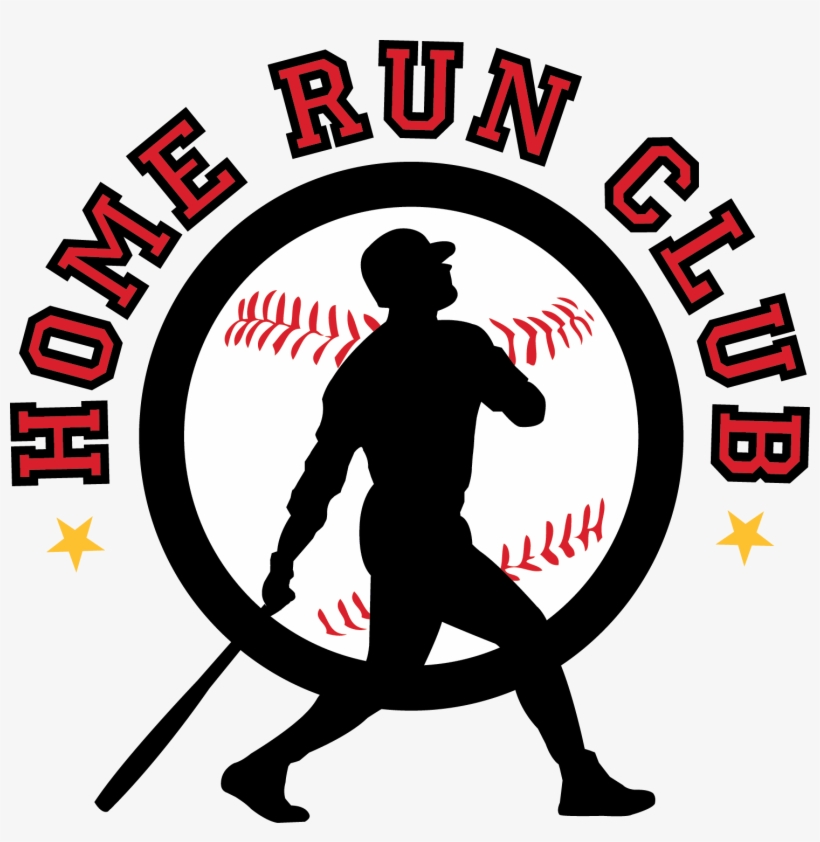 Home Run Club Logo - Baseball Symbol Round Car Magnet, transparent png #3206780