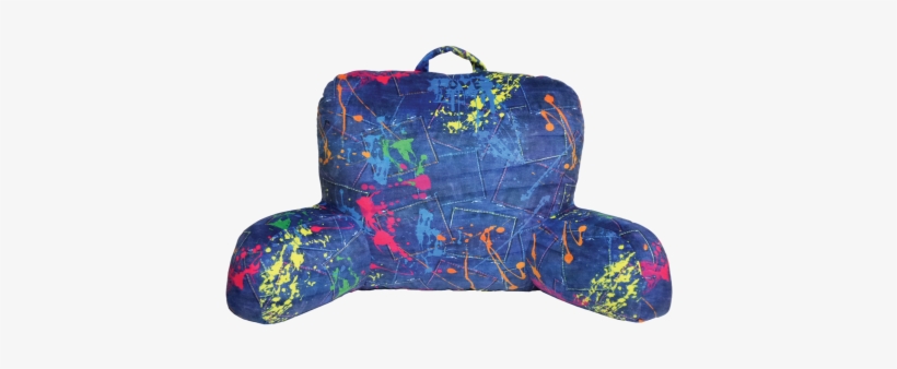 Paint Splatter Denim Lounge Pillow - Iscream Sports Lounge Pillow, transparent png #3207189