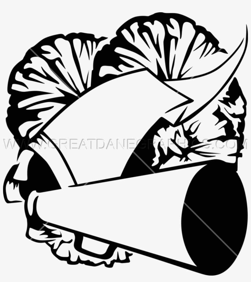 Cheer Horn Production Ready Artwork For T Shirt Printing - Cheer Pom Pom Vector, transparent png #3207260