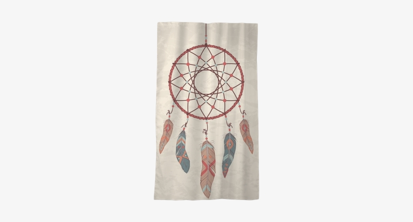 Vector Colorful Illustration Of Dream Catcher Sheer - Illustration, transparent png #3207551