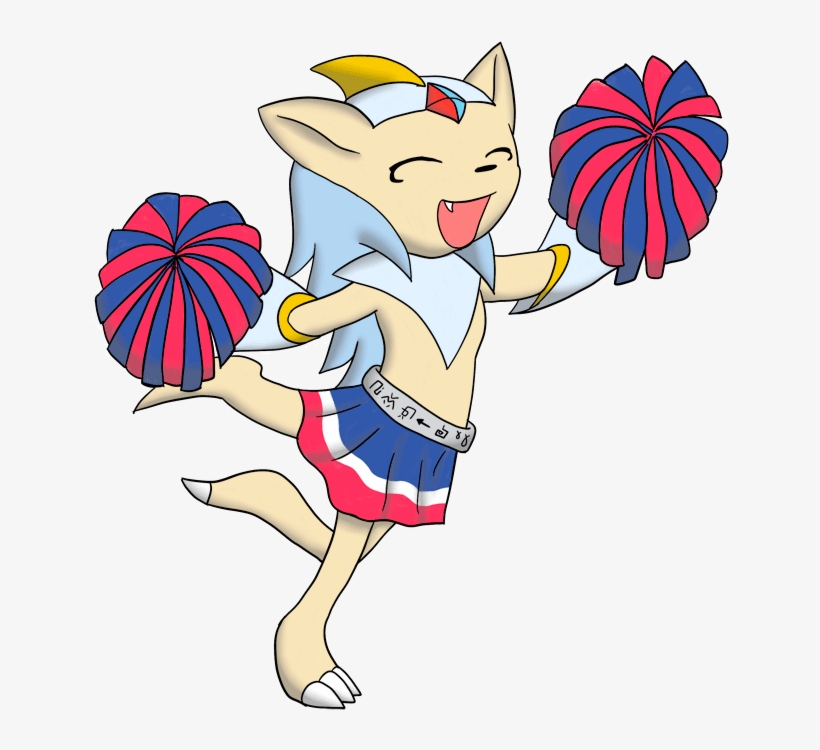 Cheerleader Cleomon By ~caluriri On Clipart Library - Cartoon, transparent png #3207584