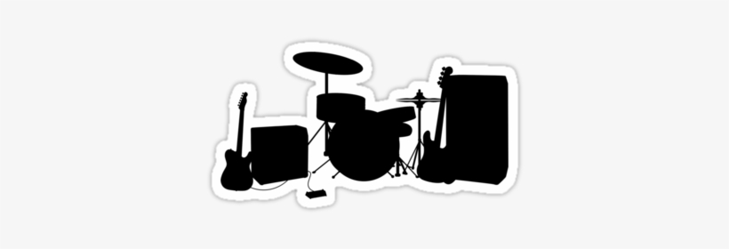 Musician Silhouette Png Rock Band Silhouette Png Images - Portable Network Graphics, transparent png #3207622