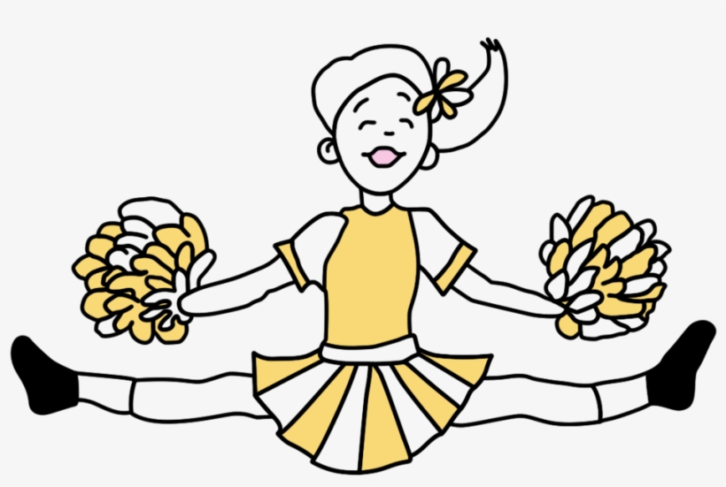 Personalized Cheerleading Christmas Ornament - Drawing, transparent png #3207804