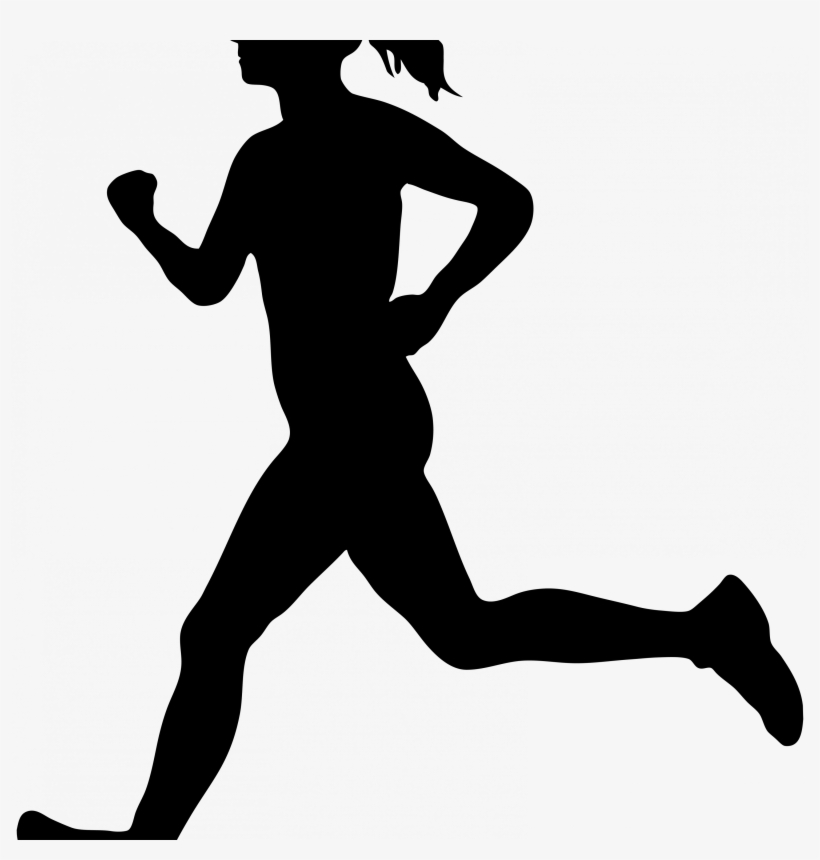 Free Clipart Picture Silhouettes Png Running Woman - Women Running Clip Art, transparent png #3207923