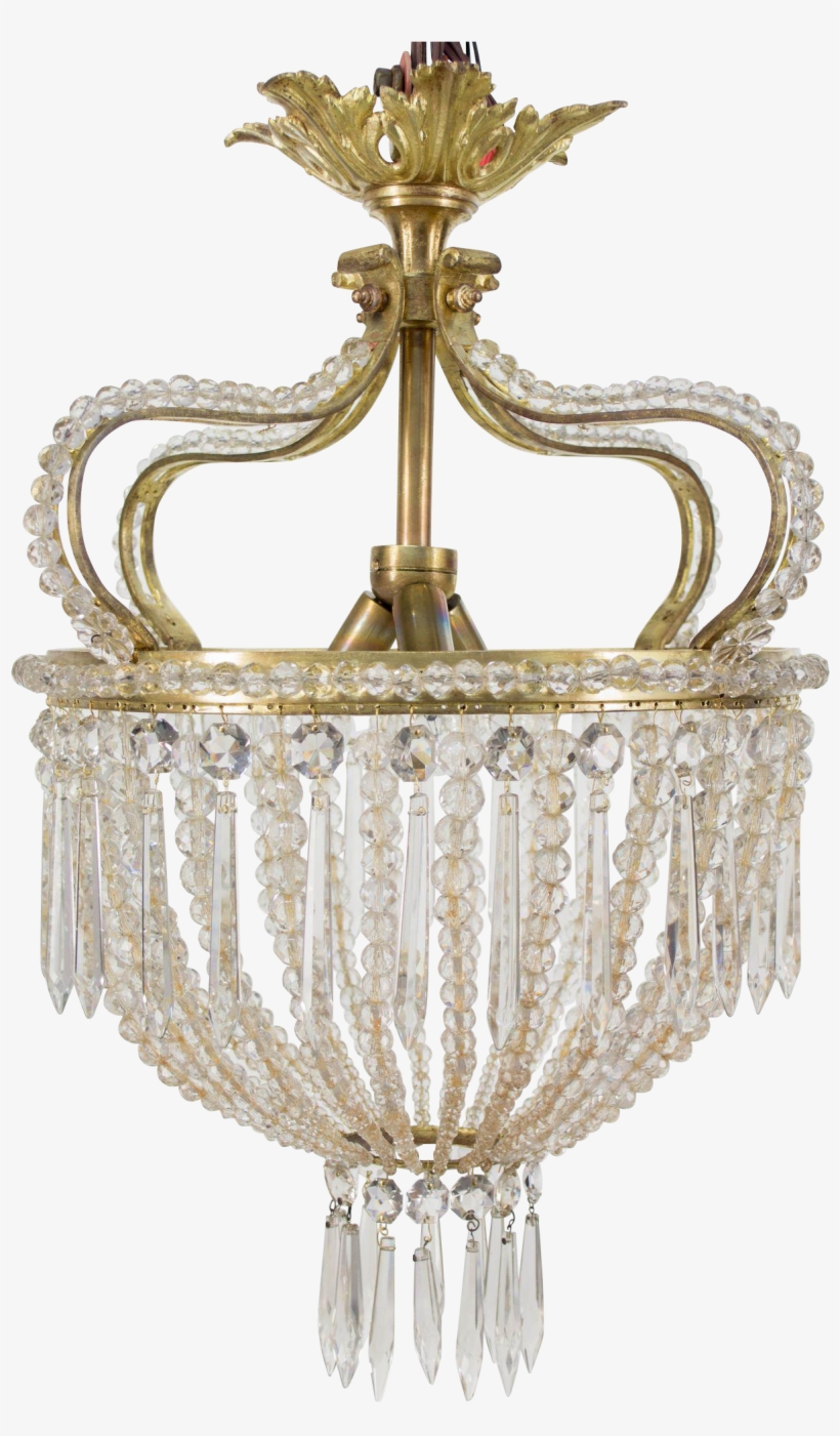 French Crystal Ceiling Chandelier - Chandelier, transparent png #3207948
