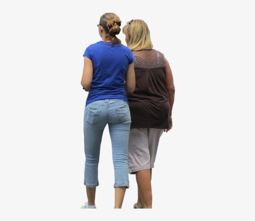 Woman Walking Away Png Download - People Walking Photoshop, transparent png #3207949