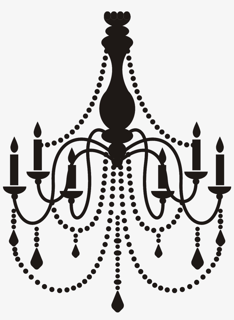 19 Best Chandelier Decal Images - Gold Chandelier Vector Png, transparent png #3208137