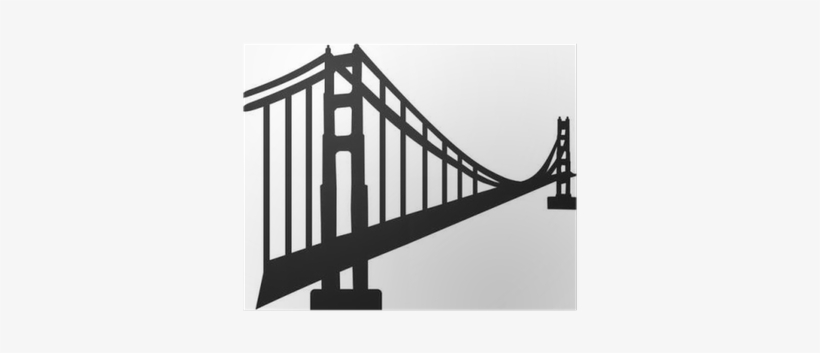 San Francisco Bridge Silhouette, transparent png #3208281