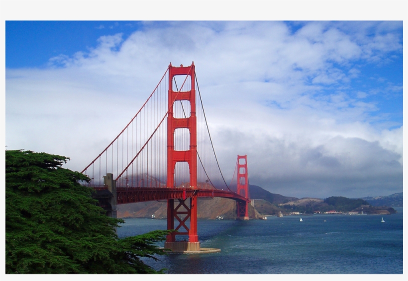 Golden Gate Bridge In San Francisco Ca - Golden Gate Bridge, transparent png #3208379