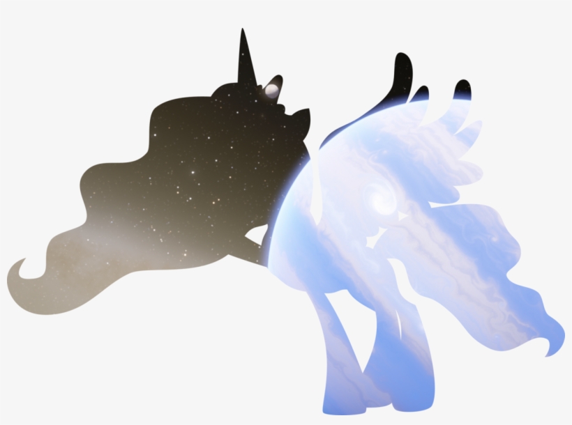 Iknowpony, Luna Eclipsed, Princess Luna, Safe, Silhouette, - Illustration, transparent png #3208465